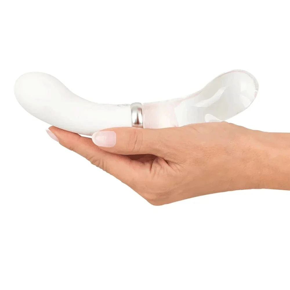 Double G-Spot Glass & Silicone Vibrator - Image 2
