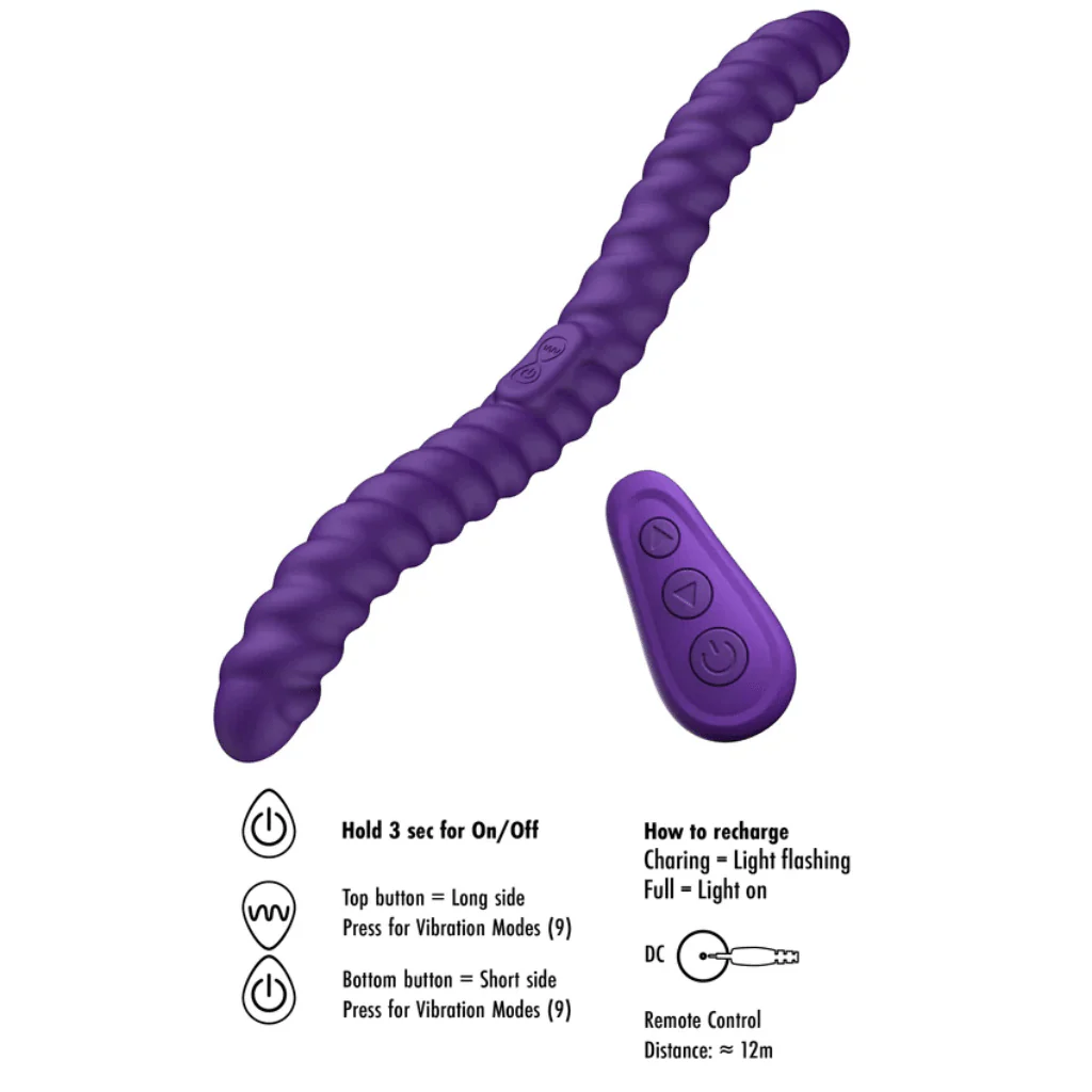 Double-Ended Flexible Vibrator with Remote Control - Image 5