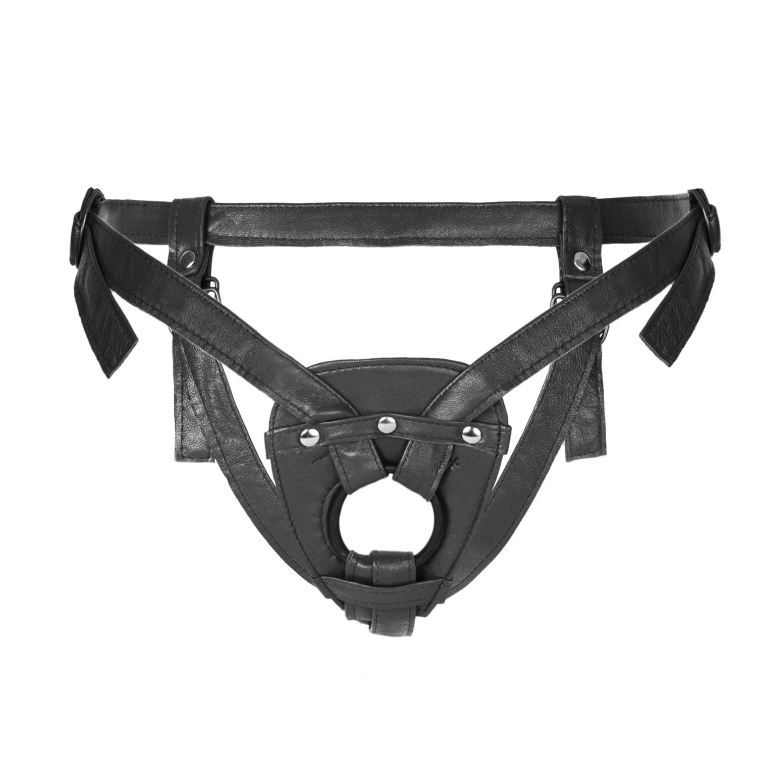 Leather 2-Strap Dildo Harness - Image 7