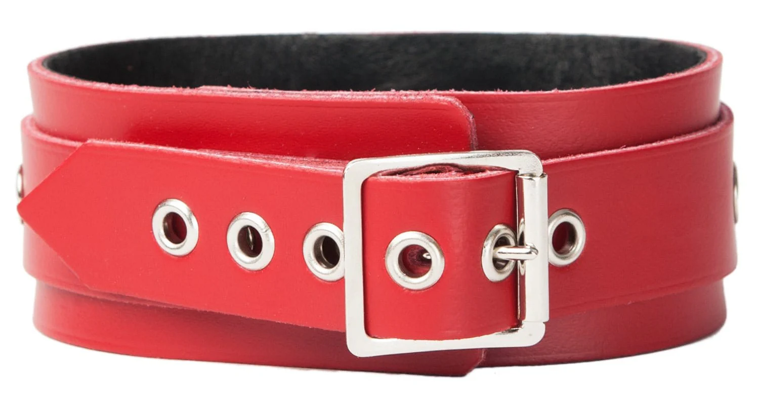 Sh! Leather Bondage Collar - Image 4