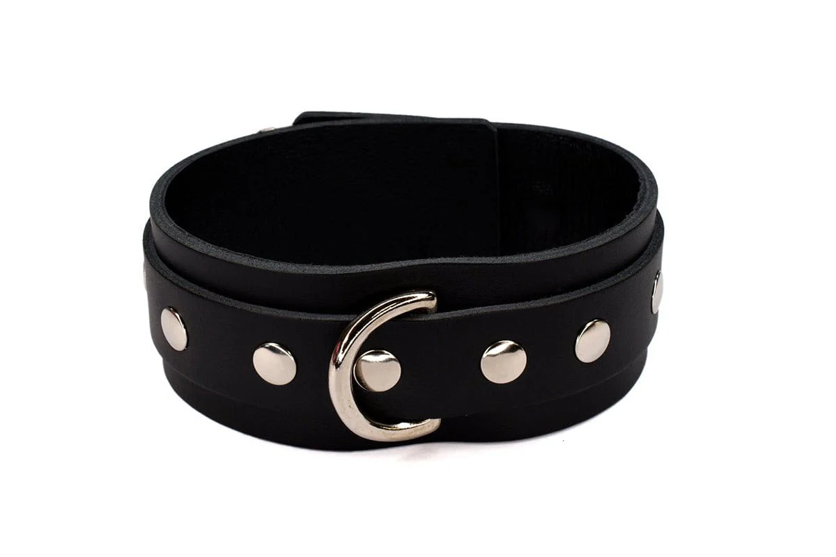 Sh! Leather Bondage Collar - Image 5