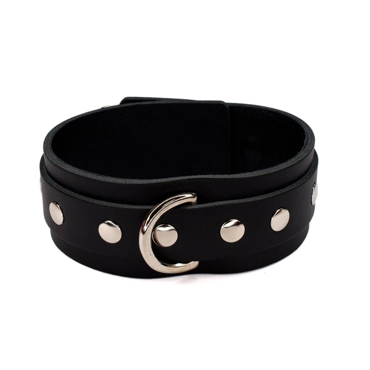 Sh! Leather Bondage Collar - Image 8