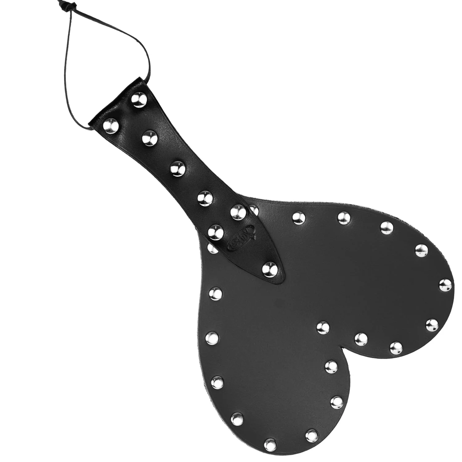 Leather Heart Spanking Paddle - Image 2