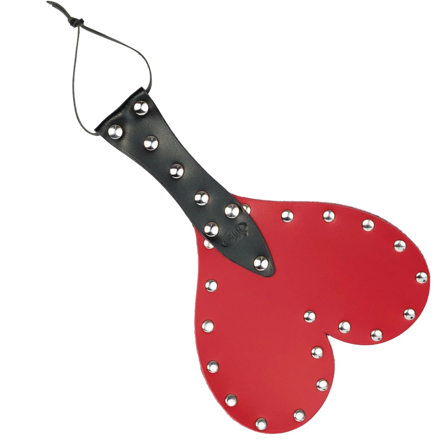 Leather Heart Spanking Paddle - Image 5