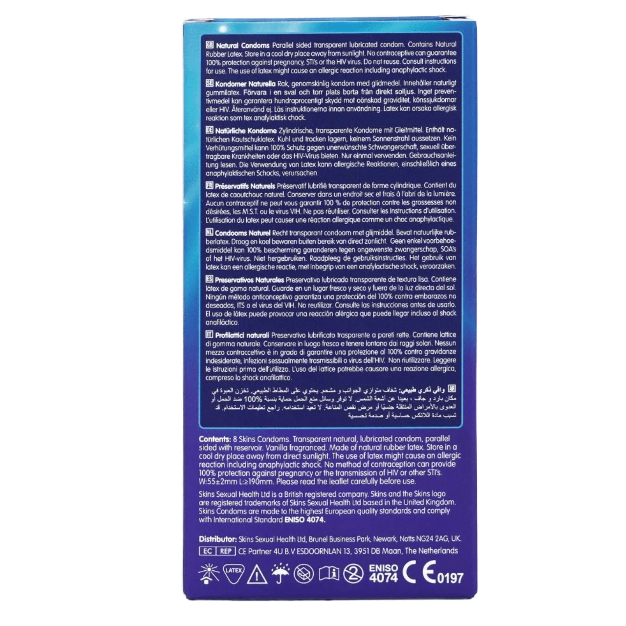 Skins Condoms Natural 8 Pack - Image 2