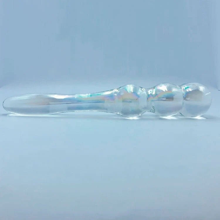 Sh! Iridescent Glass Dual-Ended Dildo - Image 2